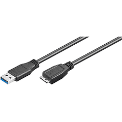 Cabo SuperSpeed USB A 3.0 Macho -> micro USB-B 3.0 Macho (50cm) - GOOBAY