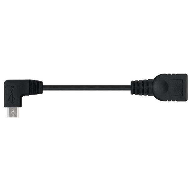Cabo Adaptador OTG Micro-USB B Macho 90º - USB A Fêmea (15cm) - Nanocable 3