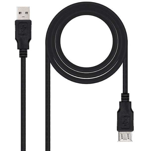 Cabo Extensão USB A Macho - USB A Fêmea (1 metro) - Nanocable 