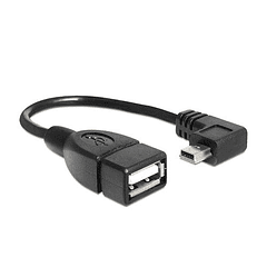 Cabo Adaptador Mini-USB B Macho - USB A Fêmea (15cm) - Nanocable