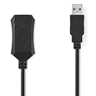 Cabo Extensão c/ Amplificador USB A Macho - USB A Femea (20 mts) - NEDIS 1