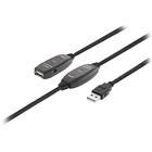 Cabo Extensão c/ Amplificador USB A Macho - USB A Femea (25 mts) 1