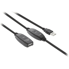 Cabo Extensão c/ Amplificador USB A Macho - USB A Femea (25 mts)