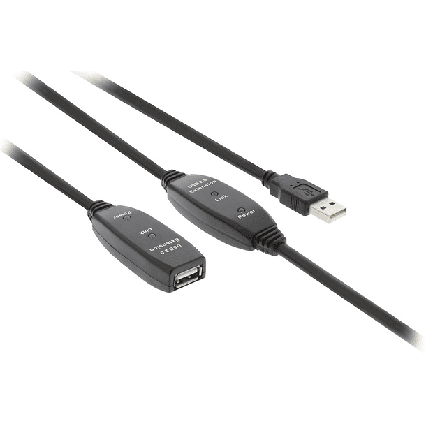 Cabo Extensão c/ Amplificador USB A Macho - USB A Femea (25 mts) 2