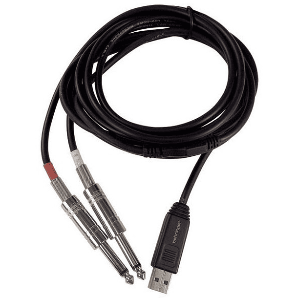 Cabo Interface USB - 2x Jack 6,3mm Macho Mono - Behringer 