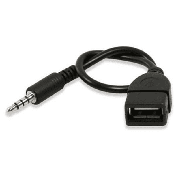 Cabo USB A Femea - Jack 3,5mm 4P Macho (20cm) 