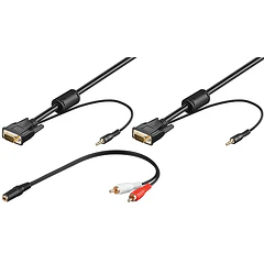Cabo VGA Macho-Macho c/ Audio (3 mts)