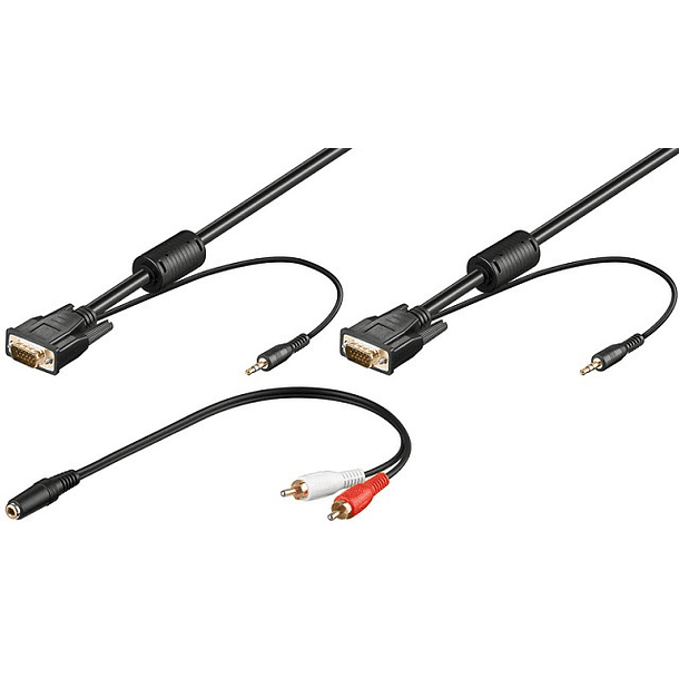 Cabo VGA Macho-Macho c/ Audio (10 mts) 