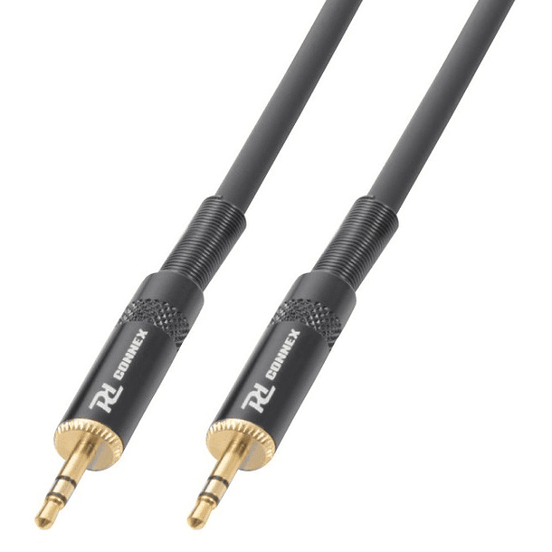 Cabo Jack 3.5mm Stereo Macho - Jack 3.5mm Stereo Macho (6 mts) - POWER DYNAMICS CONNEX CX88-6 