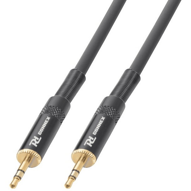 Cabo Jack 3,5mm Macho Stereo - Jack 3,5mm Macho Stereo (1,5 mts) - Power Dynamics Connex 