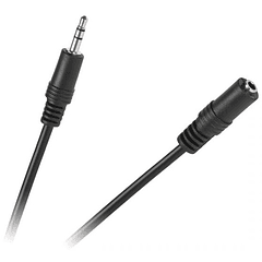 Cabo Jack 3,5mm Macho - Jack 3,5mm Femea Stereo (3 mts)