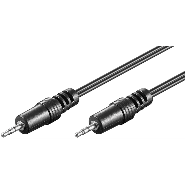 Cabo Jack 2,5mm M. Stereo +  Jack 2,5mm M. Stereo (1,5 mts) 
