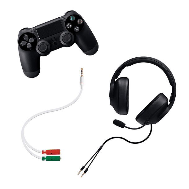 Cabo Adaptador Jack 3.5mm Macho -> 2x Jack 3.5mm Fêmea (Branco) - Nanocable 2