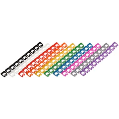 Pack 10x Marcadores Coloridos de Cabos (4mm ... 6mm)