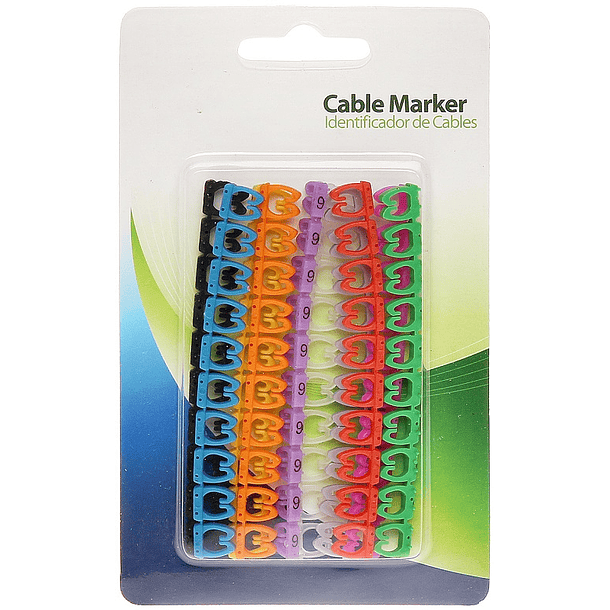 Pack 10x Marcadores Coloridos de Cabos (4mm ... 6mm) 3