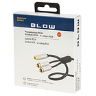 Cabo RCA Fêmea - 2x RCA Macho (15cm) - BLOW 2