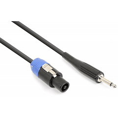 Cabo Speakon Macho - Jack 6,35mm Mono Macho (5 mts) - VONYX