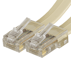 Cabo Telefone RJ45 8 Pinos Creme (4,5 mts)