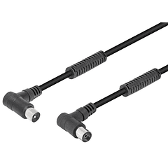 Cabo RF 90º c/ Filtros (2,5 mts) - Preto