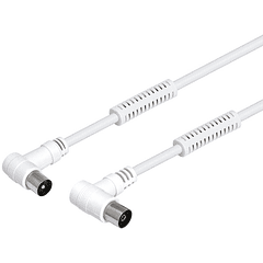 Cabo RF 90º c/ Filtros (1,5 mts) - Branco