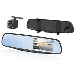 Espelho Retrovisor c/ Dupla Camara BLACKBOX DVR F600 - BLOW