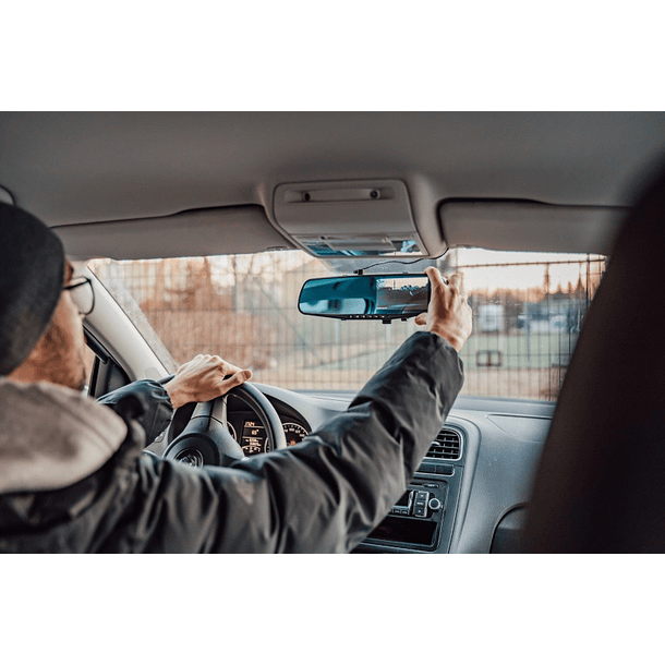 Espelho Retrovisor c/ Dupla Camara BLACKBOX DVR F600 - BLOW 4