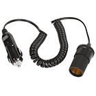 Cabo Extensão Espiral Ficha Isqueiro Macho - Ficha Isqueiro Femea (70cm -> 2,1 mts) 1