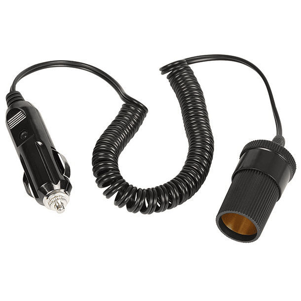 Cabo Extensão Espiral Ficha Isqueiro Macho - Ficha Isqueiro Femea (70cm -> 2,1 mts) 1