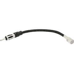 Cabo Adaptador Antena Auto-Radio DIN Macho - ISO Fêmea (26cm)