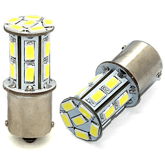 Lampada 18x LEDs SMD5630 BA15s 12V 9W Branco 6000K - M-TECH