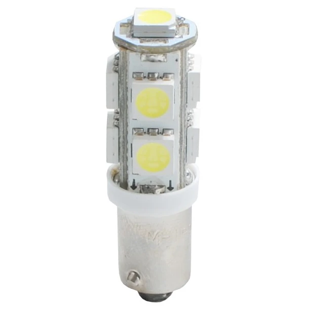 Blister 2x Lampadas BA9s T4W 9 LEDs SMD5050 12V Branco F. 6000K - M-TECH 2