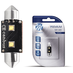Lampada LED C5W 6W (CANBUS) 36mm Branco 6000K (2 x SMD3535) - M-TECH