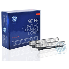 Kit LED Iluminação Diurna 6000K (12/24V) p/ Automóvel (5 SMD Potentes)