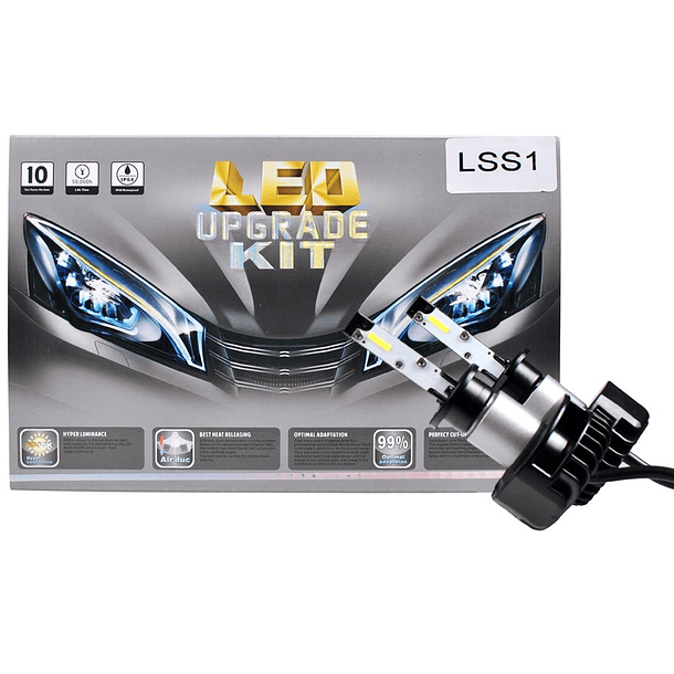 Kit 2x Lampadas Cree LED H1 6000K 38W 5200Lm (Substitui Xenon) - M-TECH 1
