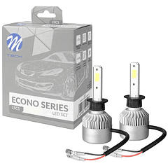 Pack 2x Lampadas LED COB H1 9~32V Branco 6000K - M-TECH