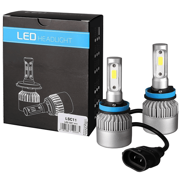 Pack 2x Lampadas LED COB H11 9~32V 80W/set Branco 6000K (LSC11) - M-TECH 1