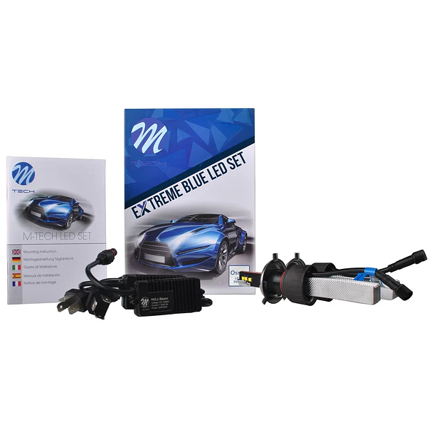 Kit 2x Lampadas LED Extreme H4 6000K 40W 5000Lm 1