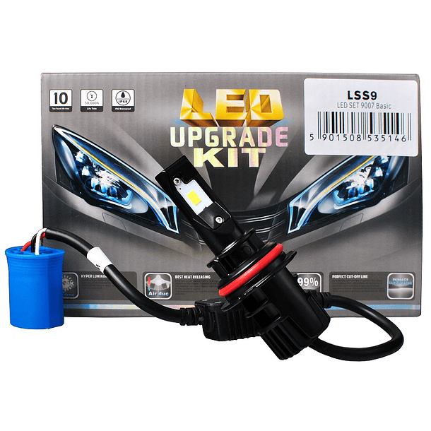 Kit 2x Lampadas Cree LED H9 (HB5 9007) 6000K 32W 5200Lm (Substitui Xenon) - M-TECH 