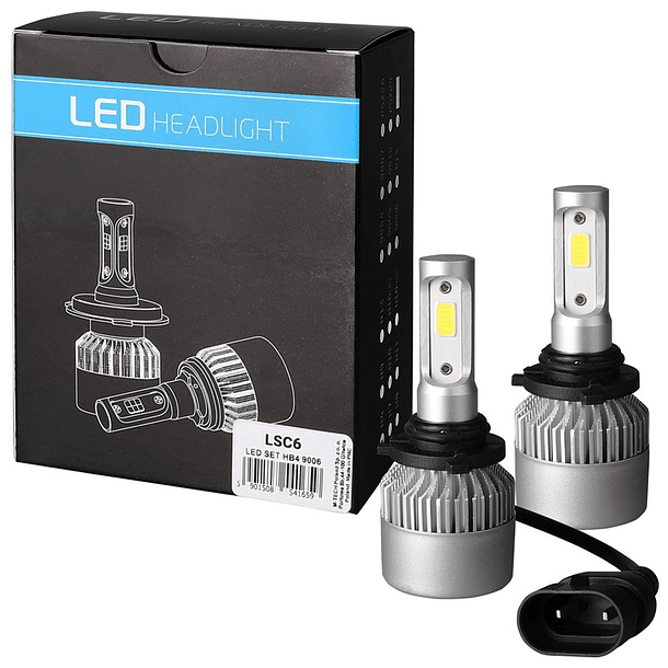 Kit Lampadas 4x LEDs COB 10W 9-32V 6000K (HB4 / 9006) 1