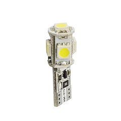 Blister 2x Lampadas T10/W5W 5 LEDs SMD 12V Branco 6000K (CANBUS) - M-TECH