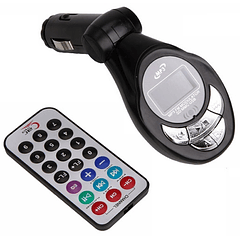 Transmissor Auto LCD FM c/ MP3-USB-SD + Comando - SETTY