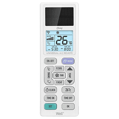 Comando Universal Ar Condicionado c/ Painel Solar Homy - WELL