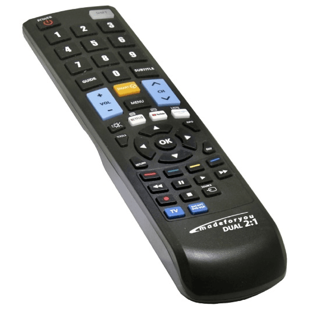 Comando Programavel MADE FOR YOU 2:1 SERIE 7001 BLACK (DUAL SYSTEM PROGRAMMING) - JollyLine 