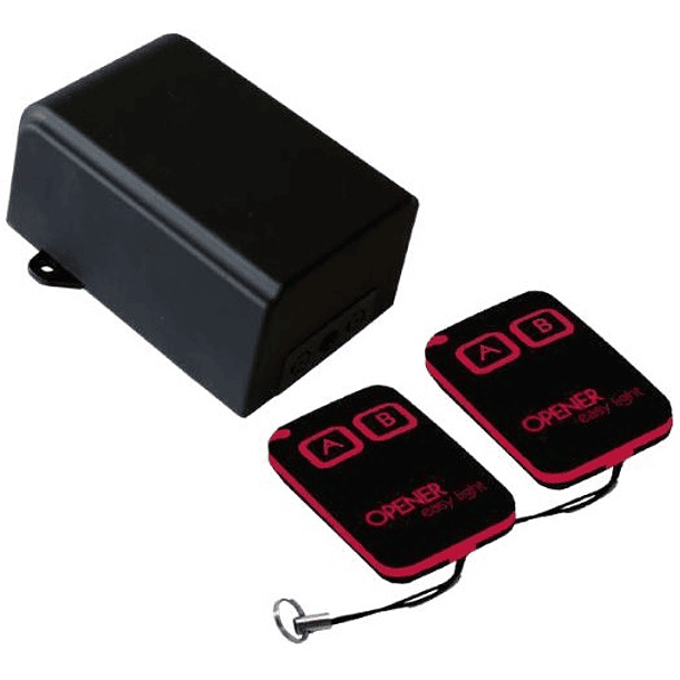 Kit Emissor Receptor 2 Canais e 2 Comandos (433MHz) Especial p/ Jardim - JollyLine 