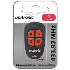 Comando Garagem 4 Canais 433,92Mhz - UNITRONIC