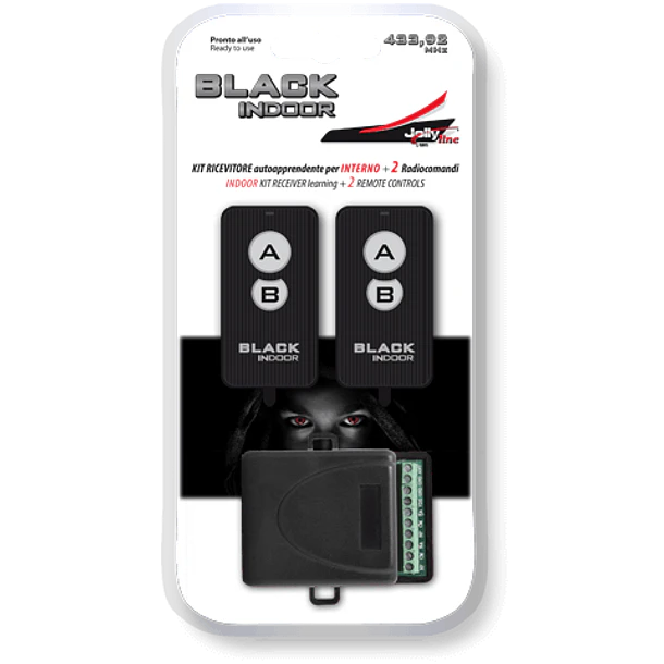 Kit Emissor Receptor 2 Canais e 2 Comandos Interior (433,92MHz) - JOLLYLINE 2