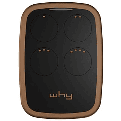 Comando Garagem Multi Frequência 433 ~ 838 Mhz (Castanho/Preto) - WHY EVO