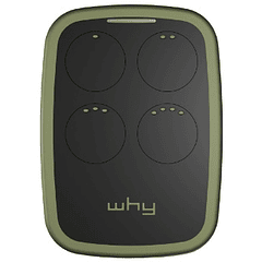 Comando Garagem Multi Frequência 433 ~ 838 Mhz (Verde/Preto) - WHY EVO