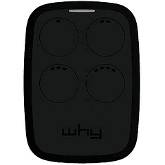 Comando Garagem Multi Frequências c/ Auto-Aprendizagem (Preto) - WHY EVO