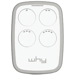 Comando Garagem Multi Frequências c/ Auto-Aprendizagem (Branco) - WHY EVO